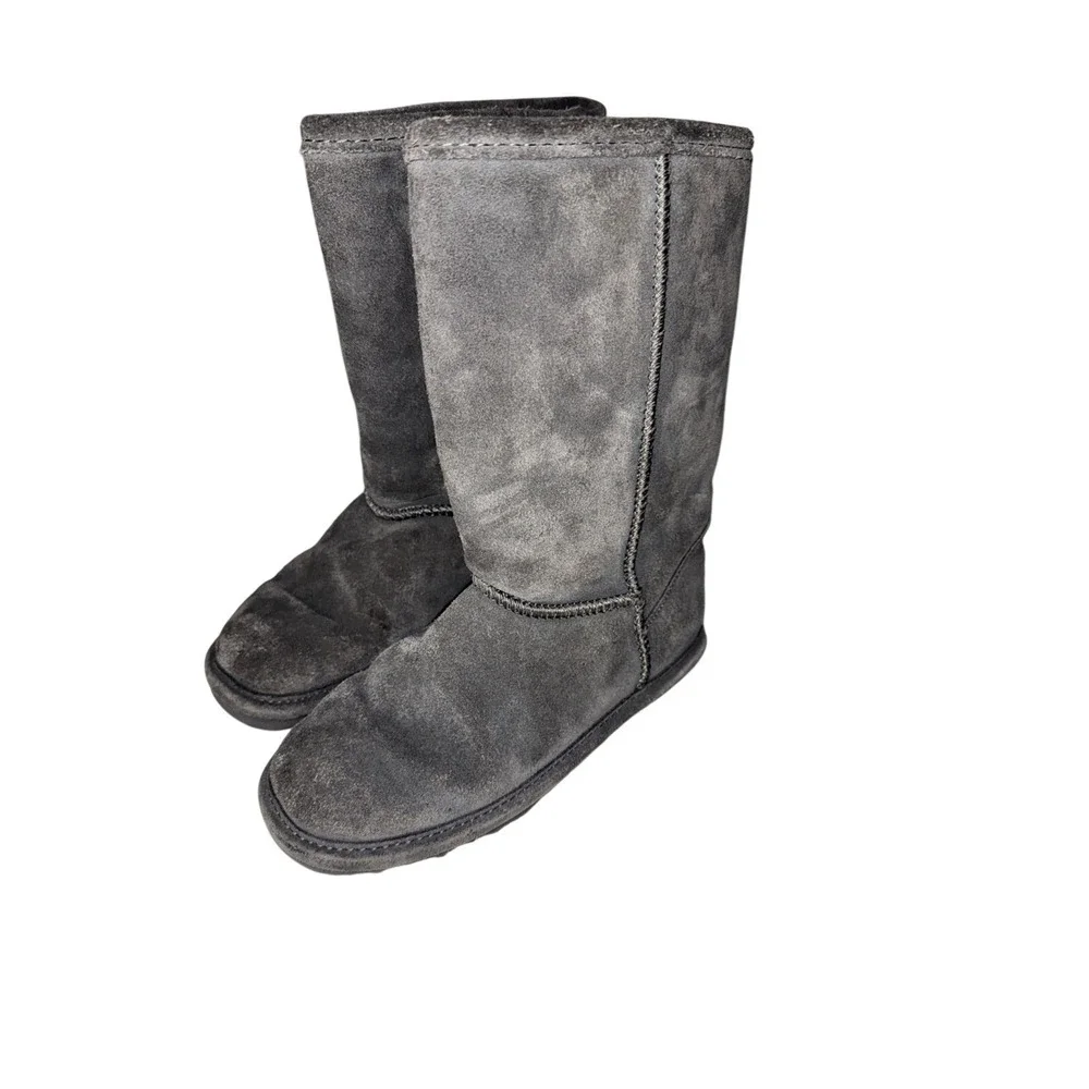 BEARPAW Elle Tall Youth Winter Snow Boots Little‎ Kid Girls Size 13 Gray